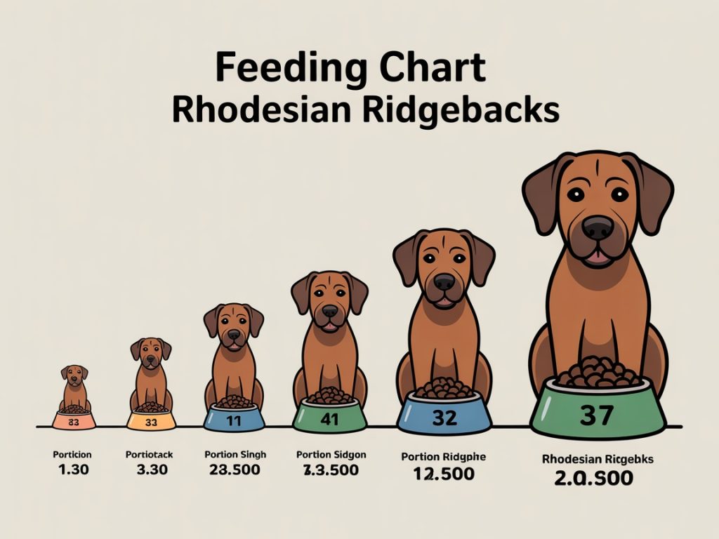 Feeding chart infographic