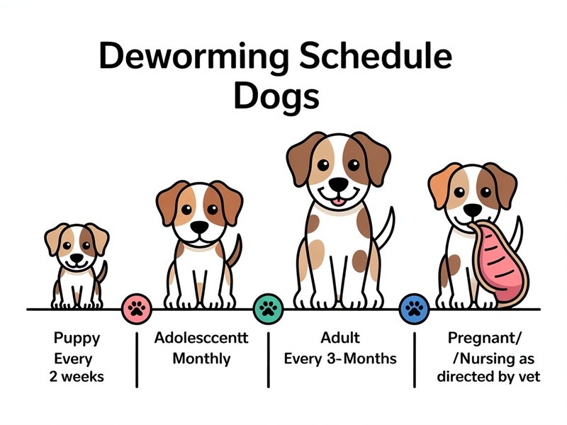 Pyrantel Pamoate Deworming Schedule for Dogs
